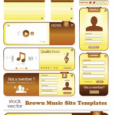 Vectors – Brown Music Site Templates