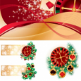 Stock: Casino Christmas banner with poker elements