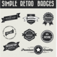 Designtnt – Simple Retro Vector Badges
