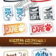Vectores Stickers Collection Colección de Calcomanías