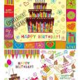 Vectores Birthday Cards Tarjetas de Cumpleaños
