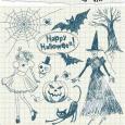 Vectores Halloween Sketch Dibujos de Halloween