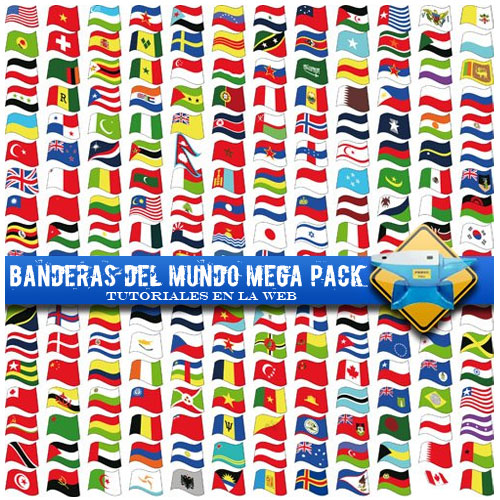 Banderas del Mundo Mega Pack. Banderas Mega pack