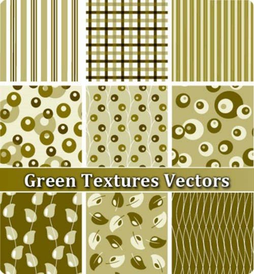 Green Textures Vectors - Texturas Verdes