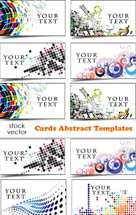 Vector - Cards Abstract Templates