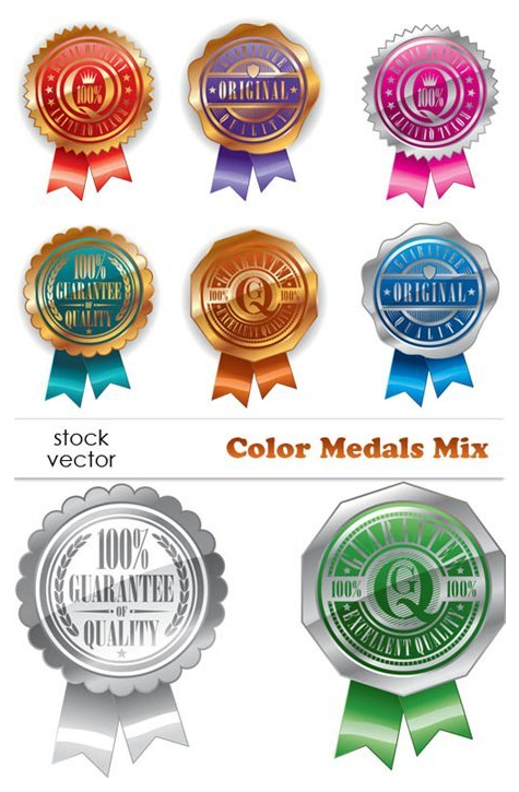 Vectors - Color Medals Mix 
