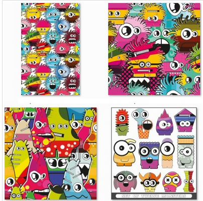 Funny Monsters Collection - Vector Stock