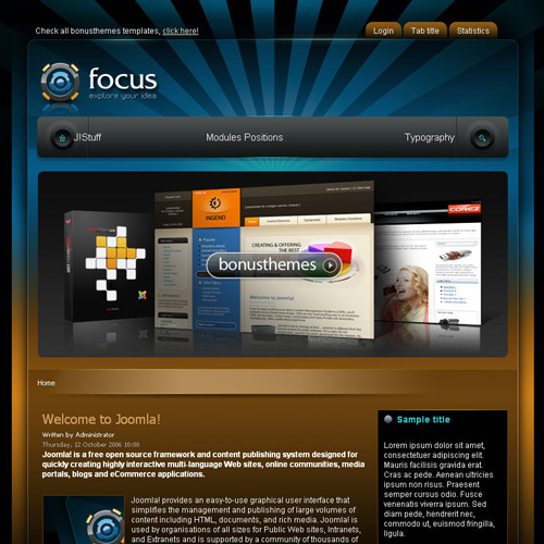 Focus – BonusThemes Template Joomla