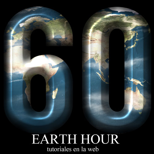 Earth hour Photoshop CS 5