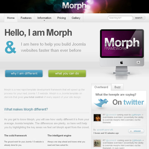 Morph Beta – JoomlaJunkie Template