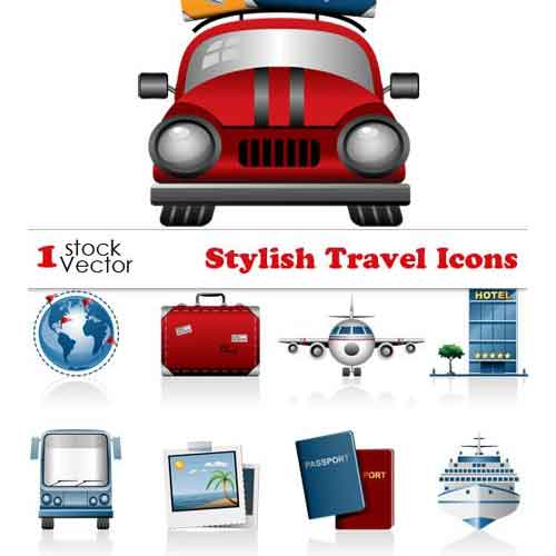 Vectores Travel Icons Iconos de Viaje