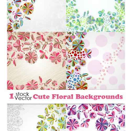 Vectores Floral Backgrounds Fondos Florales