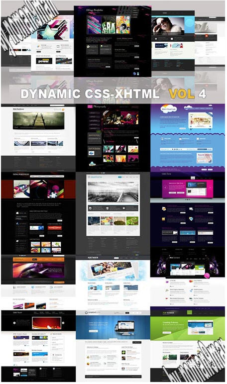 20 Dynamic CSS XHTML Templates Website Vol 4
