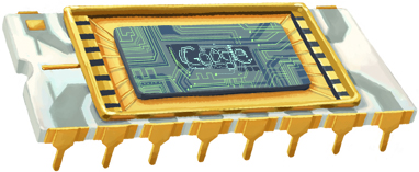 Doodle de Google dedicado a Robert Noyce