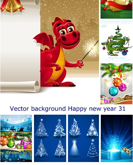 Vector Background Happy New Year 31