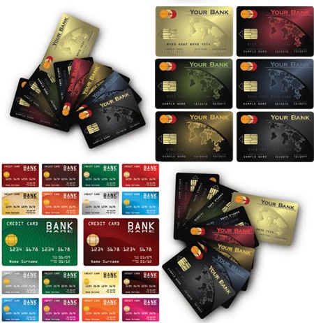 5 vectores de tarjetas de credito