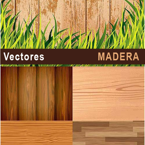 5 vectores de textura de madera