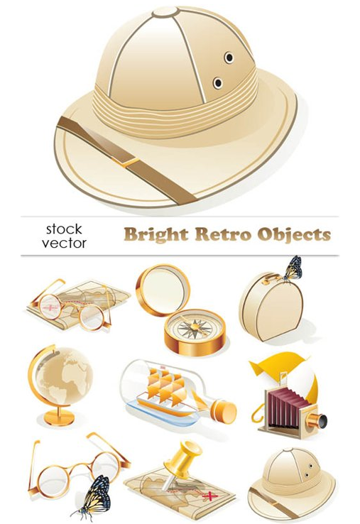 Vectors – Bright Retro Objects