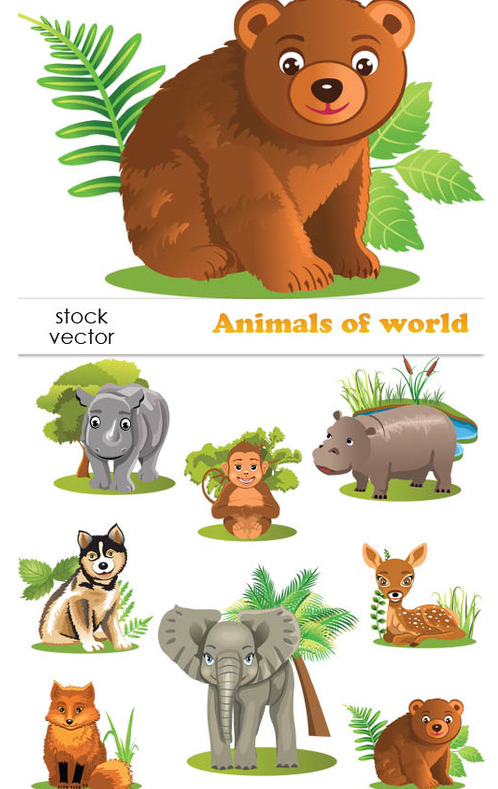 Vectors – Animals of world