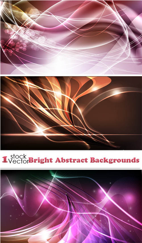 Bright Abstract Backgrounds  Vector