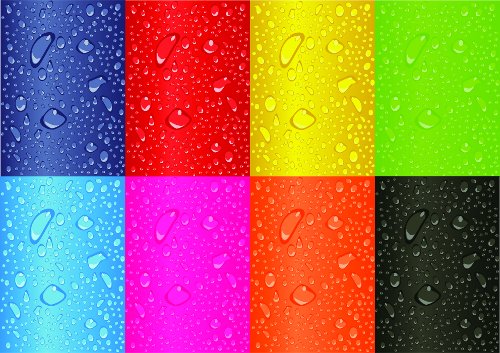 Colorful backgrounds drops / Fondos gotas de agua