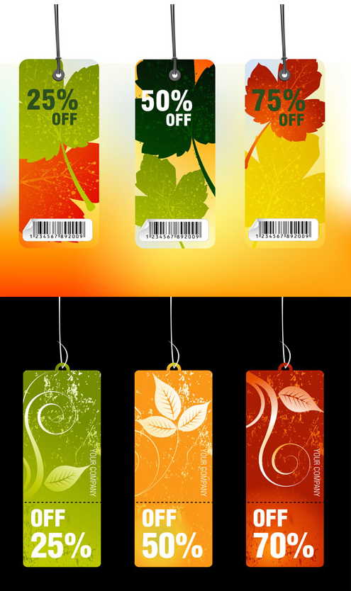 Shopping Discount Vector Tags