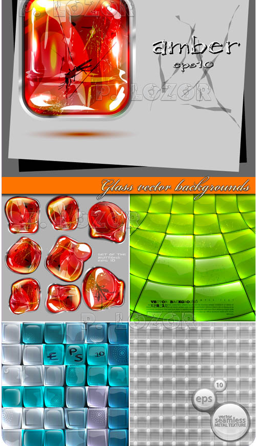 Glass vector backgrounds