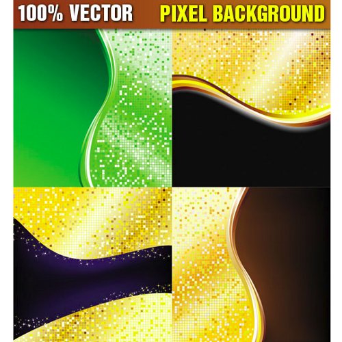 Stock Vector – Pixel Background