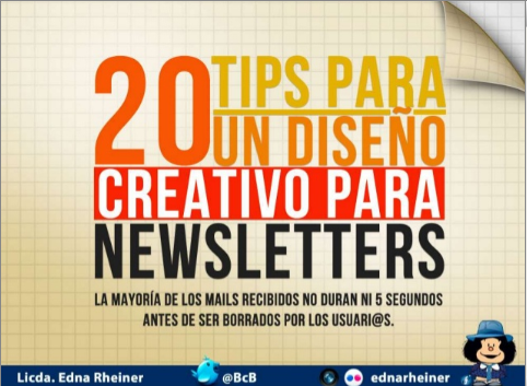 20 tips para un diseño creativo para newsletters