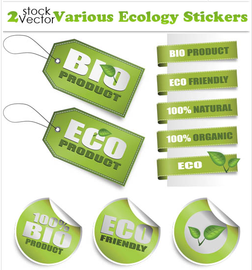 Vectors – Various Ecology Stickers