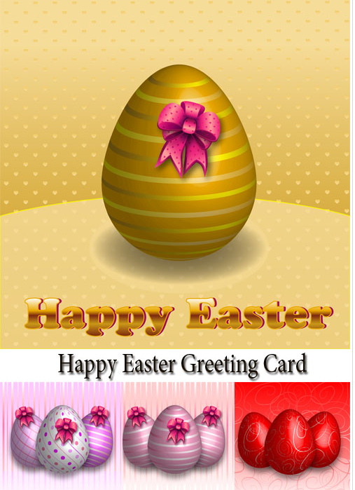 Stock: Happy Easter Greeting Card