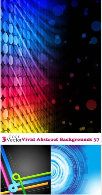 Vectors – Vivid Abstract Backgrounds 37