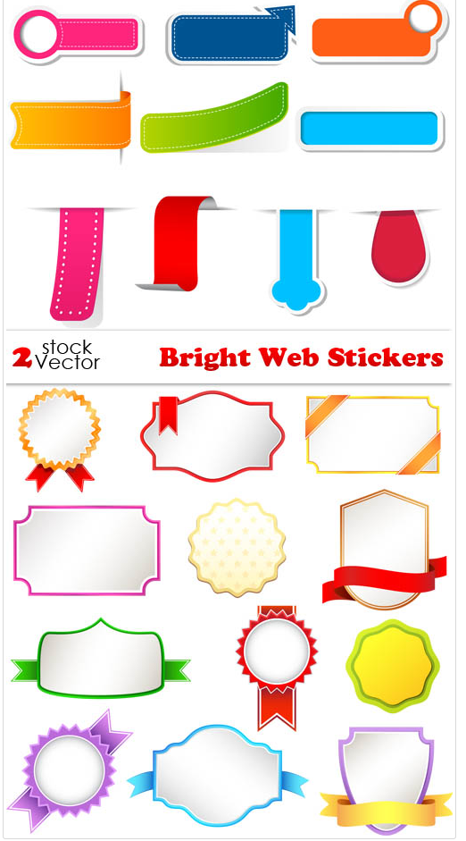 Vectors – Bright Web Stickers