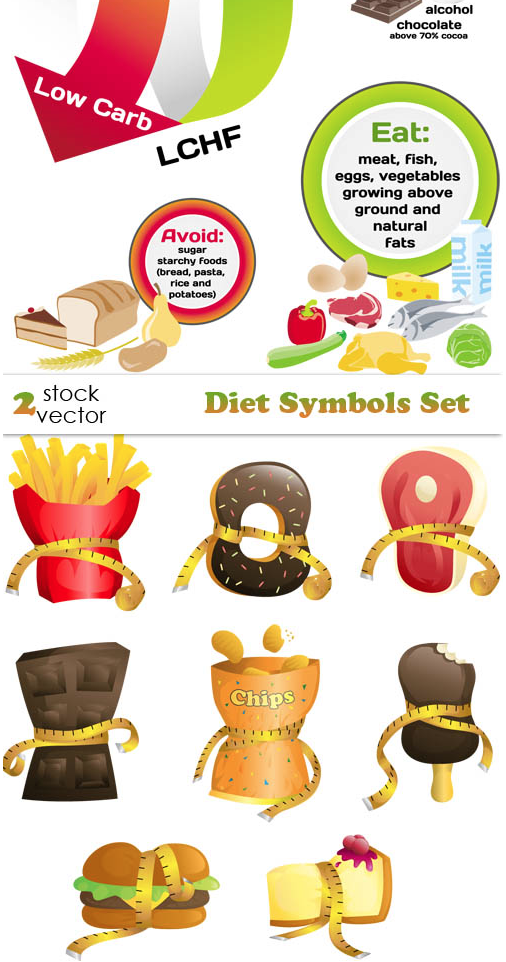 Vectors – Diet Symbols Set