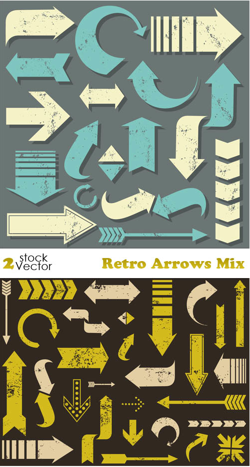 Vectors – Retro Arrows Mix
