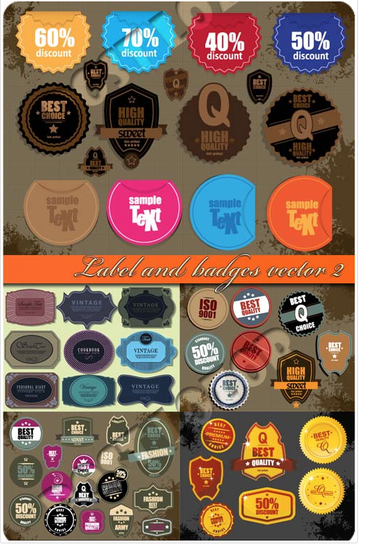 Label and badges vector 2
