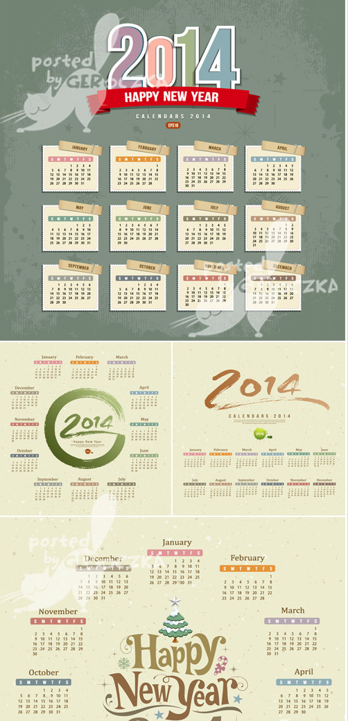 2014 calendar design