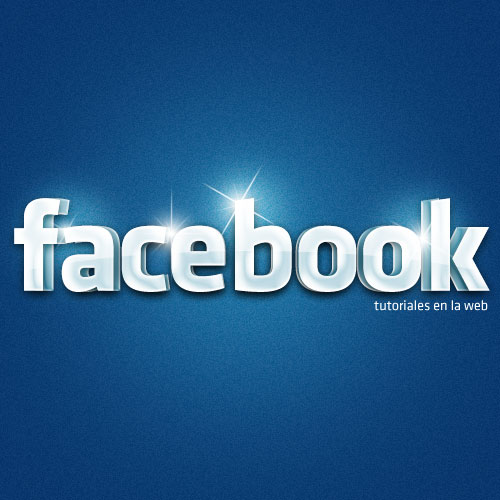 Efecto texto a logo Facebook con Photoshop