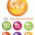 Vectors – Bright Sale Circle Stickers
