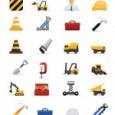 Bright Construction Icons Vector