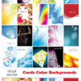 Vectors – Cards Color Backgrounds