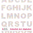 Colorful Art Alphabet Vector