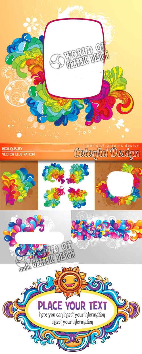 Vecotores Colorful Design Diseños Coloridos