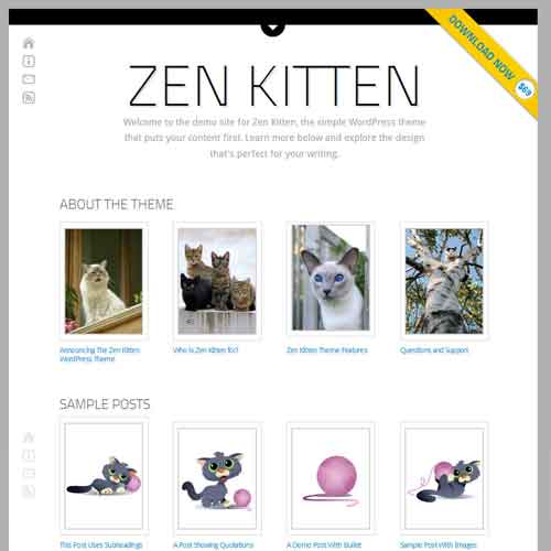 Templates WordPress Zen Kitten