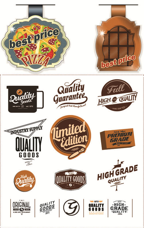 Labels Vector Collection #197