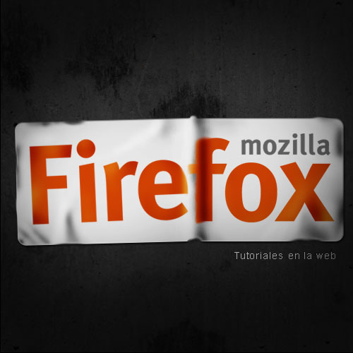 Efecto sticker Firefox con Photoshop